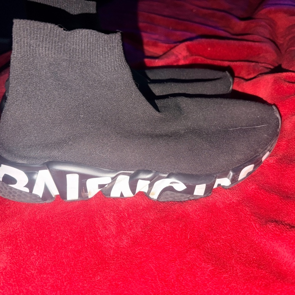 Balenciaga men’s Black Knit Sneakers